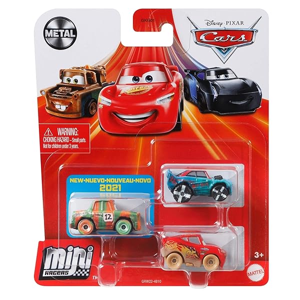 Disney Mattel – Cars – Minis 3 Pack Assortment (/Pixar) – Rissamelt